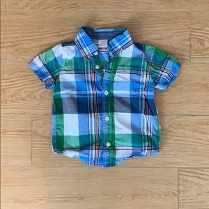 Gymboree Plaid Shirt 18-24mo